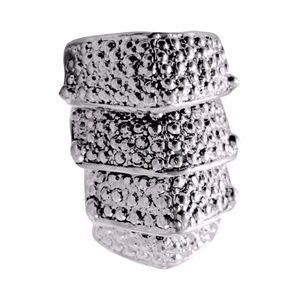 Armor Shield Knuckle‎ Finger Ring in Silver